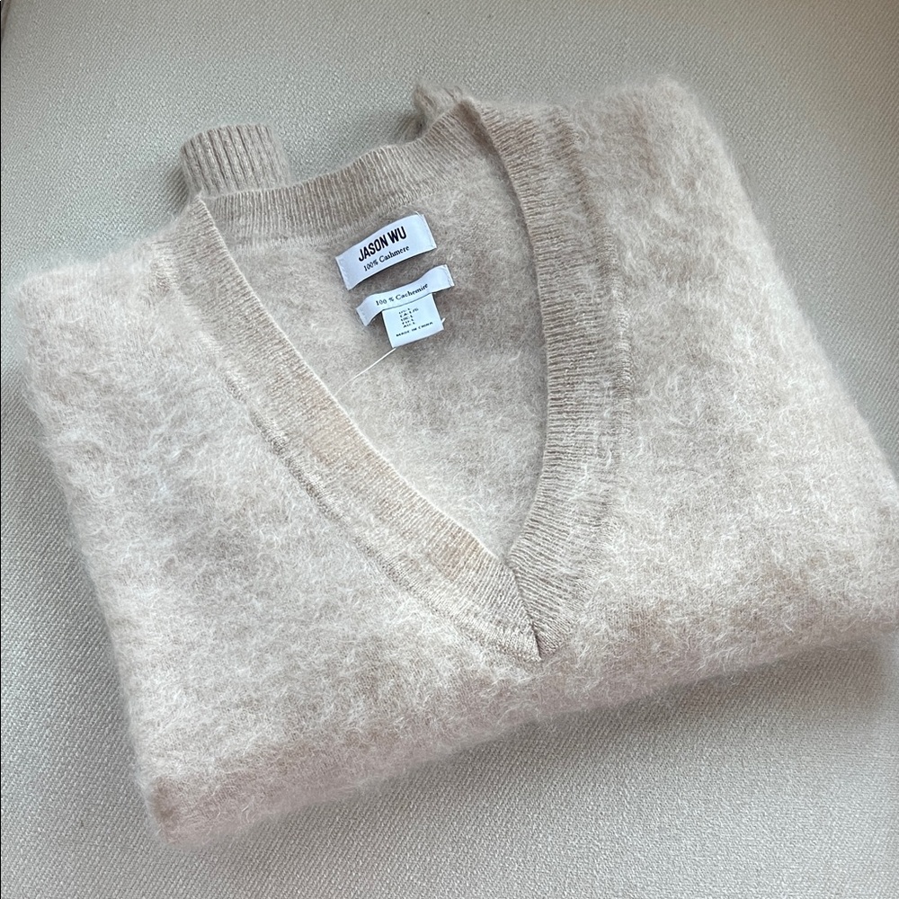 🌸SOLD🌸 NWT Jason Wu 100% Cashmere Sweater - Picture 2 of 7